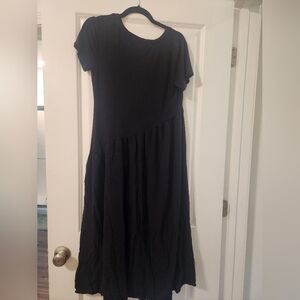 Soft Surroundings Asymetrical Black Dress